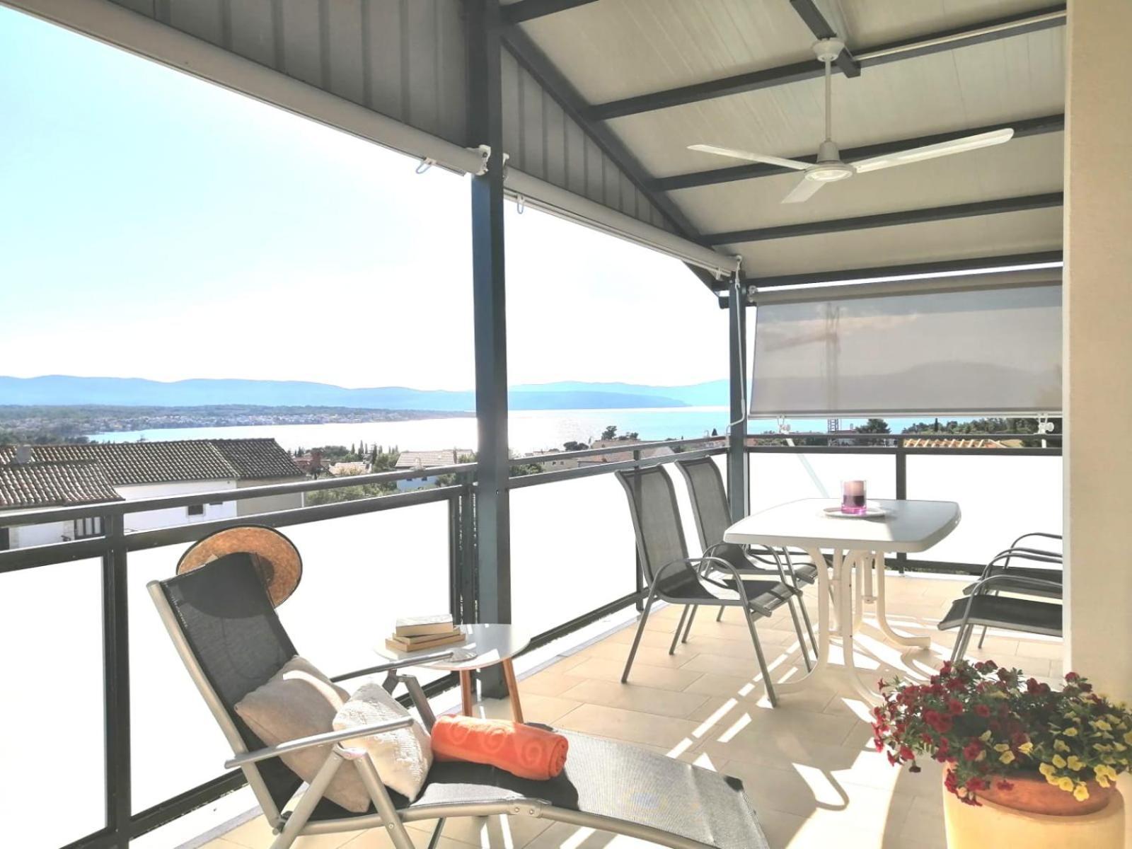Lovely Sea View House 2 In Malinska Island Krk Extérieur photo